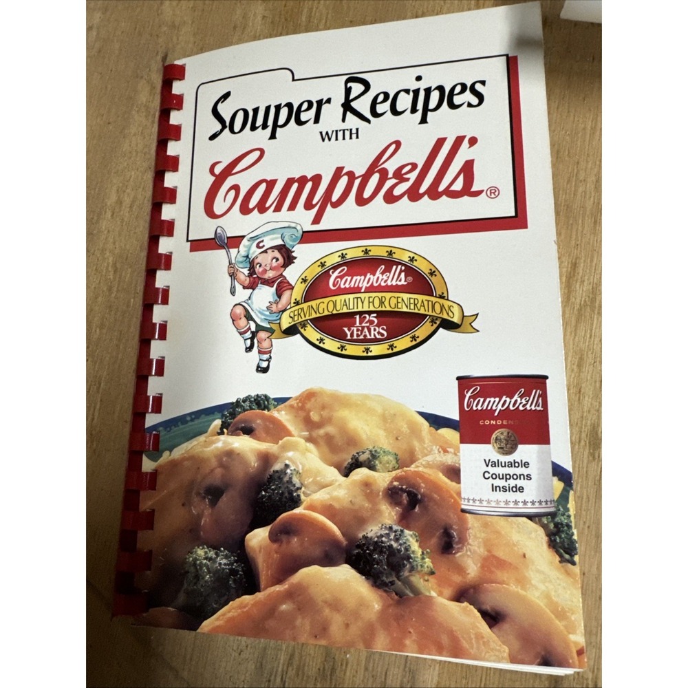 Vintage SOUPER RECIPES with CAMPBELL'S 1994 Paperback Cookbook